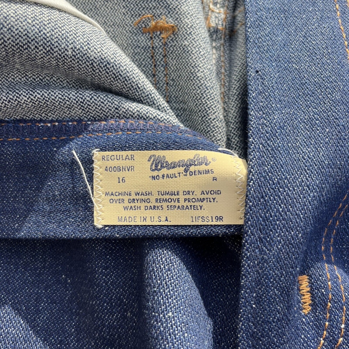 Vintage Wrangler No Fault Flare Denim Jeans NOS NWT Boot Cut Vintage Wrangler No Fault Flare Denim Jeans NOS NWT Boot Cut
