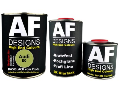 Autolack für Audi E0 Primaveragrün 1,25L Klarlack Set
