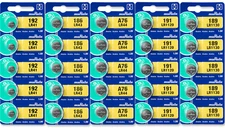 Murata Alkaline 1.5V LR41/LR43/LR44/LR1120/LR1130 lot (Multiple Quantities)