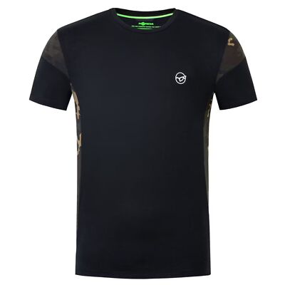 Korda Cut Tee Black - T-Shirt Angelshirt, Angelbekleidung, Shirt für Angler  