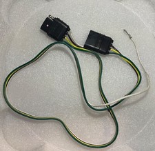 4 Pin Trailer Wiring Harness Extender, 32" Plug Play Cable with/ ground cable