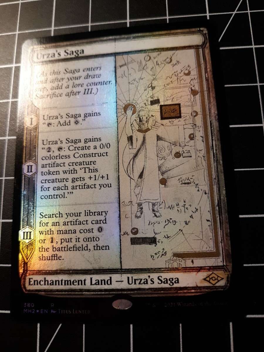 Urza's Saga FOIL Sketch Showcase Modern Horizons 2 MH2 Magic Urza's Saga FOIL Sketch Showcase Modern Horizons 2 MH2 Magic