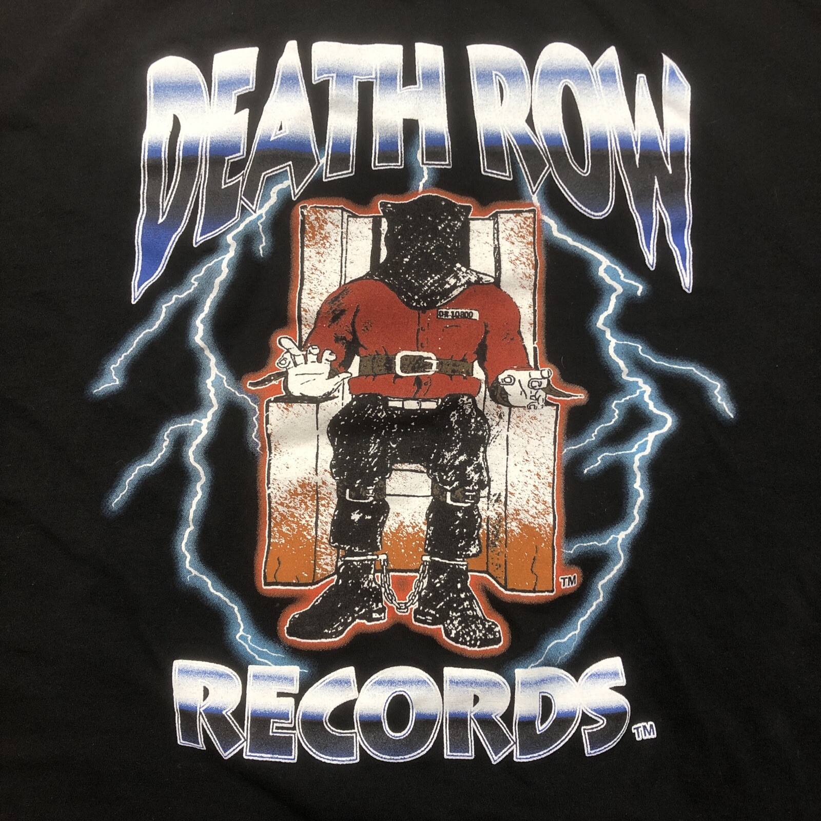 FILA Maglietta uomo Death Row Records nera logo hip hop rap taglia 3XL
