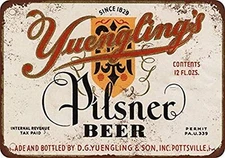 1934 Yuengling's Pilsner Beer Vintage Look Reproduction Metal Tin Sign 8X12 I...