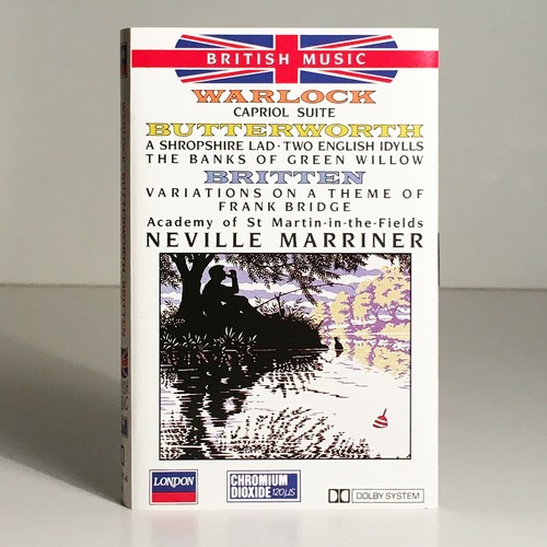 Warlock/Butterworth/Britten - Marriner -1989 NM Cassette - London - 421 391-4 - Picture 3 of 5