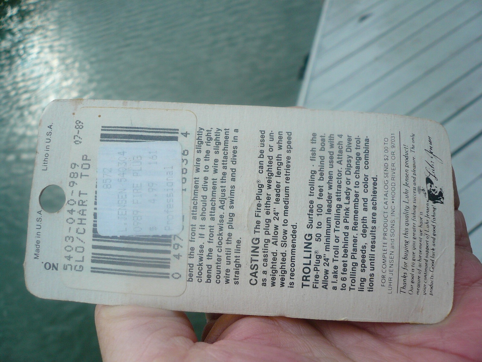 LOT OF 8 LUHR JENSEN FIRE PLUGS, 1 NIP, 2 MINT CHROMES, 2 GLOW IN DARK,STEELHEAD - Image 4