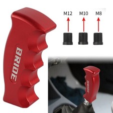 Universal Bride Red Slotted Pistol Grip Handle Manual Gear Shift Knob Shifter