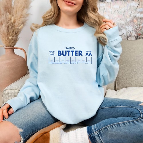 Salted Butter T-shirt | Funny Baking Gift, Comfort Colors® Foodie Sweatshirt & C - Picture 5 of 48