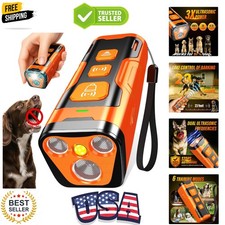 Dog Bark Deterrent Device, 3X Ultrasonic Anti Barking, 6 Training Modes 23 FT...