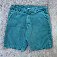 Jungmaven 9” Gaviota Shorts Hemp Cotton Canvas Twill USA Made Blue Size Small 31