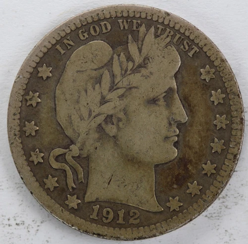 1912 S  F Barber Quarter