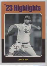 2024 Heritage '23 Season Highlights Black & White Image Clayton Kershaw #4 0sm2