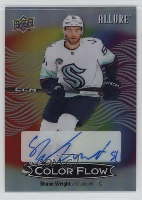 2024-25 Upper Deck Allure Color Flow Full Rainbow Shane Wright #CFA-SW Auto 9bg