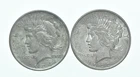1924 & 1922 Peace Silver Dollar $1 Bullion Collection Lot *160
