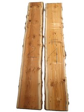 1x Yew Burl Wood Yew Wood Wild Burl 111x18-20cm x 26mm #2