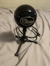 Blue Snowball USB Cardioid Omnidirectional Condenser Microphone Gloss Black 