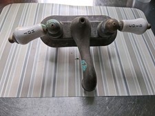 Vintage Brass Bathroom Faucet 7" Missing Stopper