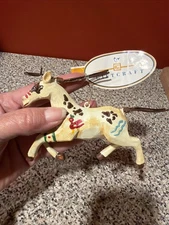 NATIVE AMERICAN FOLK ART HORSE ORNAMENT BY Giftcraft