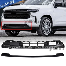 Black Front Bumper Grille Lower Molding For 2021-2024 Chevrolet Suburban Tahoe