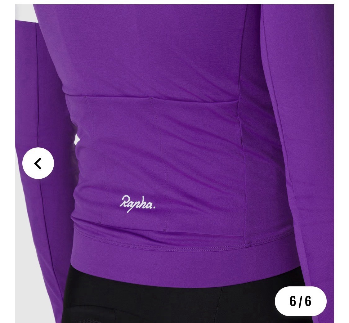 Rapha Mens Core Thermal Long Sleeve Jersey Size XXL PURPLE | eBay