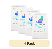  4 pack PrettyLitter, Health Monitoring Cat Litter 8lb