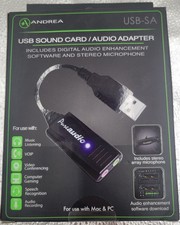 Andrea Pure Audio USB-SA USB Sound Card/Audio Adapter
