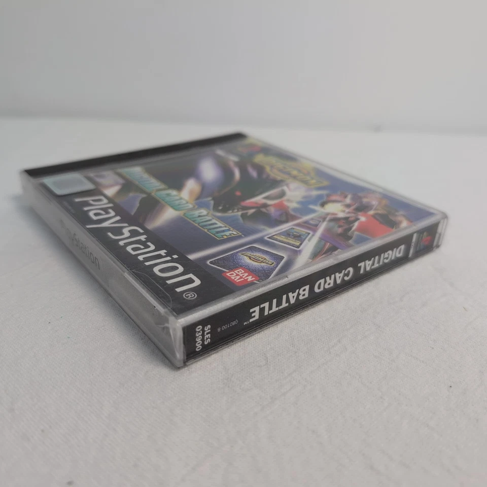 Digimon Digital Card Battle PlayStation 1 PS1 PAL w/ Manual Rare Case Issues - Image 4 of 4