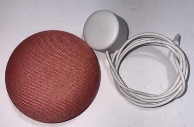 Google Home Nest Mini 1st Gen | H0A | Coral/Orange W/Cord