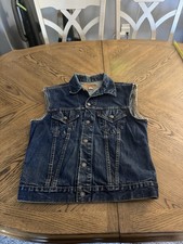 Vintage Levi  s 70s Big E Vest Biker Style Harley Davidson Men  s Small
