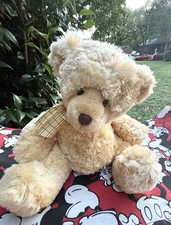 Vintage Russ Berrie 12 'Mooch' Plush Golden Brown Teddy Bear Stuffed Animal