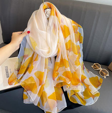 New style women's chiffon beach sun protection printed scarf