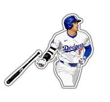 Shohei Ohtani LA Dodgers Parody Sticker Decal for Laptop & Water bottle