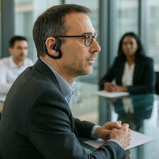 AI Smart Voice Recorder Wearable Open-Ear Hook