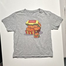 Youth Size S Gray Kitten Nuggets Short Sleeve Kitten Graphic Funny cat tee