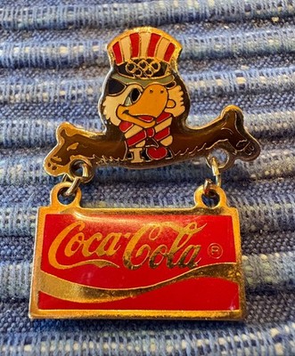 LOS ANGELES 1984 - COCA COLA MASCOT OLYMPIC SPONSOR PIN