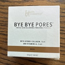 NEW IT Cosmetics Bye Bye Pores Finishing Powder Rich Tinted Skin-Blurring 6.8 g
