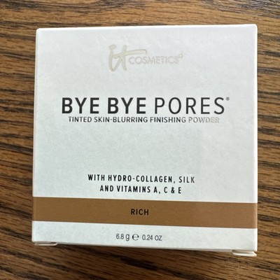 NEW IT Cosmetics Bye Bye Pores Finishing Powder Rich Tinted Skin-Blurring 6.8 g