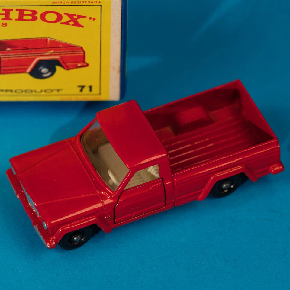 Matchbox Regular Wheels / MB 71 B2 Jeep Pick-Up Truck / 1964 MIB / Boxed - Image 4 of 4