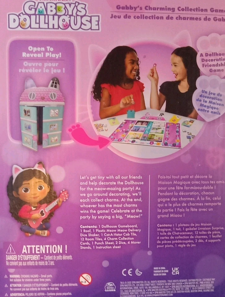 Gabby’s Dollhouse Charming Collection Game Dream Works New Sealed - Image 3 of 4