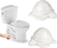 Sea Turtle Ceramic Toilet Bolt Caps - Decorative Toilet Caps for Bottom of Toile