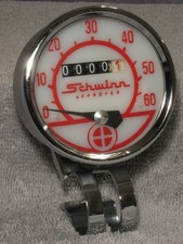 VINTAGE SCHWINN BIKE SPEEDOMETER 2½" ROUND HURET BICYCLE SPEEDO HEAD 08 430 NOS