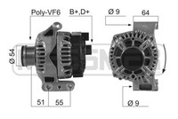 ERA Lichtmaschine Generator 75A 14V FüR Suzuki Wagon R+ 1.3 Ddis 210547A