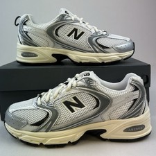 New Balance 530 Silver Metallic Black Cement Men Sz 6 Women s Sz 7.5 Sneaker