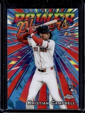 2025 Topps Chrome Update Kristian Campbell Power Players RC #PP-27 Red Sox