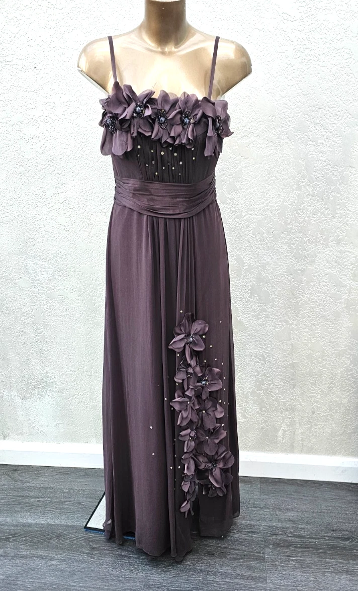 coast purple maxi dress Purple Maxi Dress Bridesmaid Coast Tulle V-NeckTie Belt Maxi Dress, Purple /Berry
