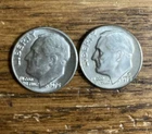 1975 P & D Higher Grade AU/BU Roosevelt Dimes Free Shipping