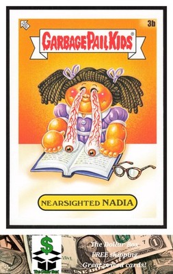 2022 Topps Garbage Pail Kids: Book Worms #3b Nearsighted Nadia