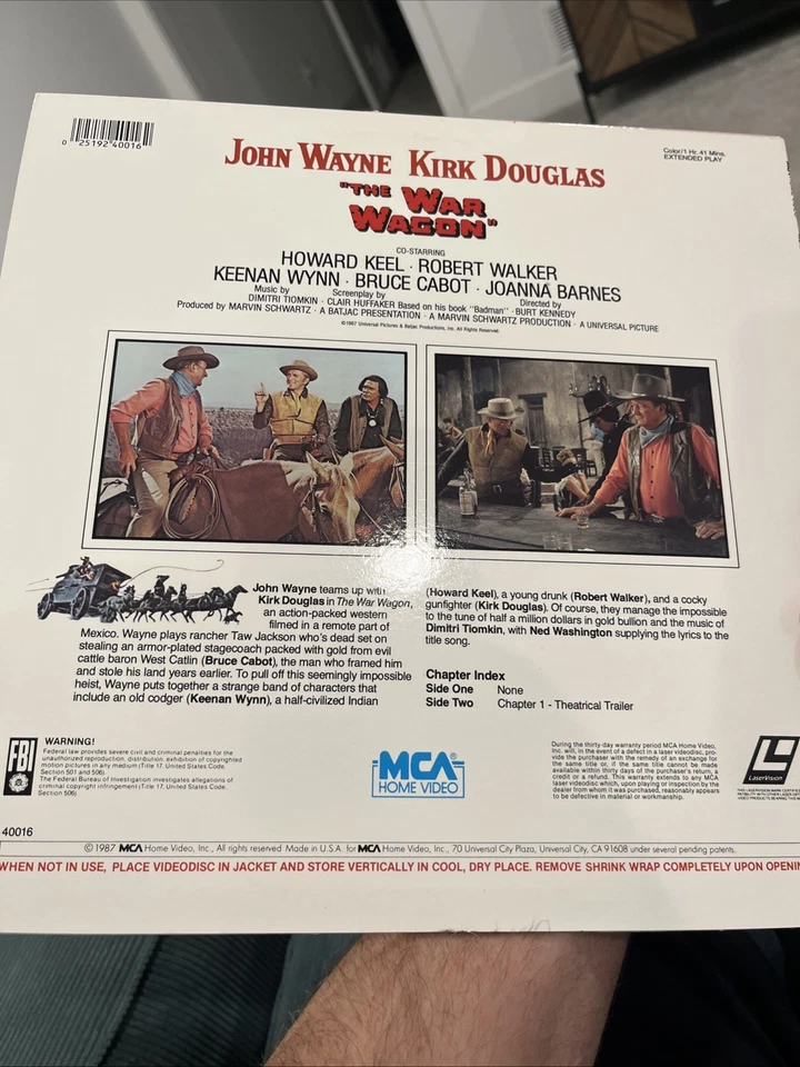 The War Wagon - Extended Play Edition (Laserdisc) - Image 2 of 2