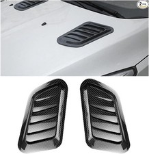 Car Hood Vents, 2PCS Universal Hood Air Vents for Car Hood Color: Carbon Fiber