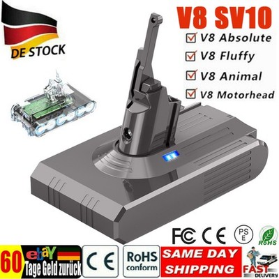 Akku Für Dyson V8 SV10 Vacuum Ersatzakku Fluffy Animal Absolute Staubsauger
